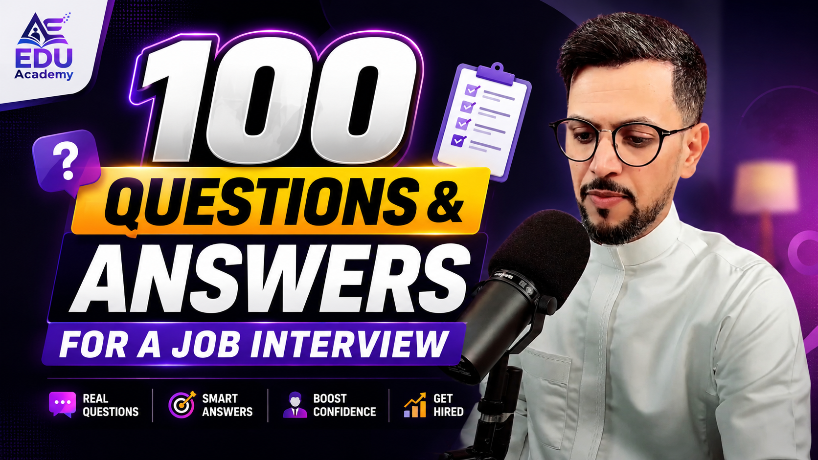 100 questions and answers for a job interview 